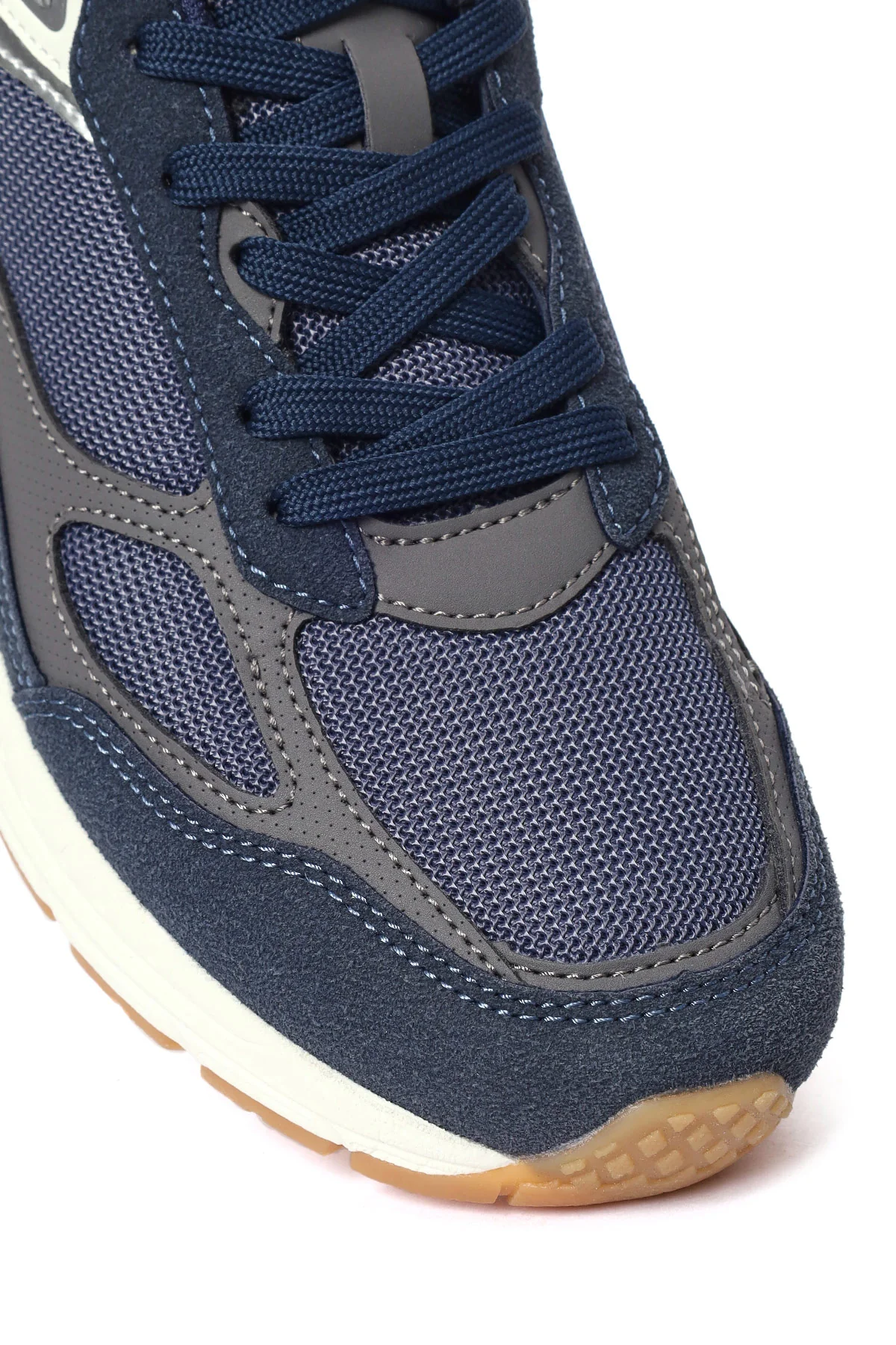 Erkek Lacivert Kalın Tabanlı Bağcıklı Sneaker - Image 9