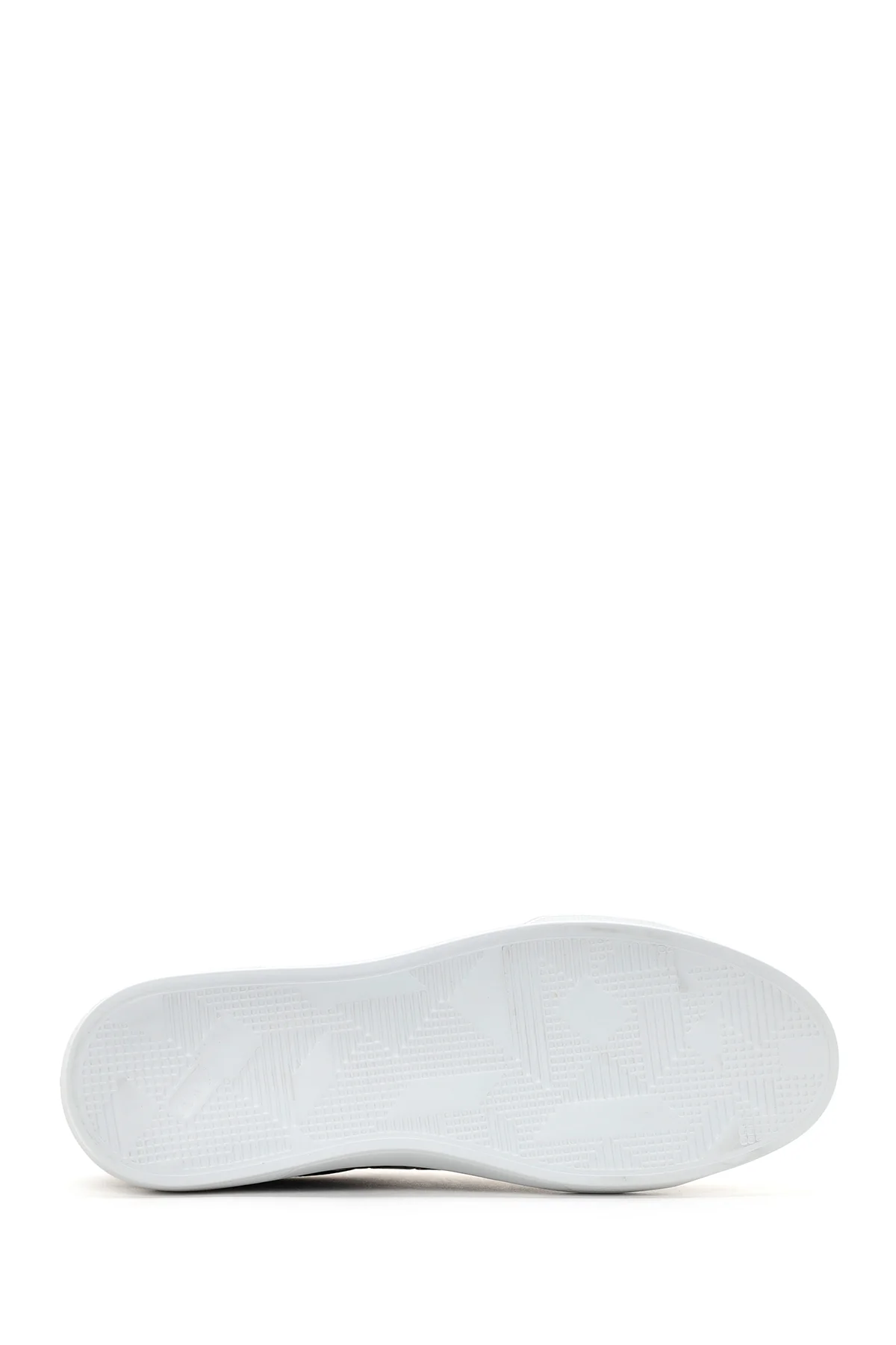 Erkek Lacivert Kroko Deri Sneaker - Image 4