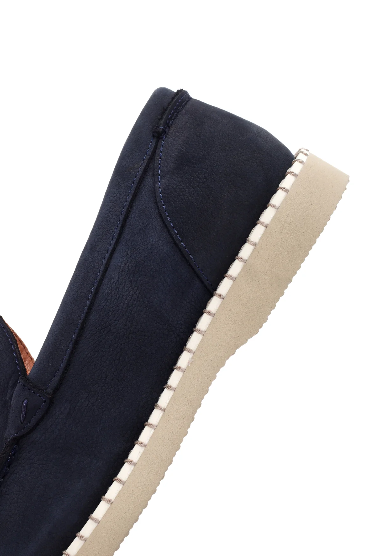 Erkek Lacivert Nubuk Deri Casual Loafer - Image 8