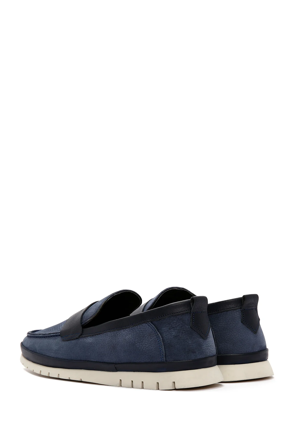 Erkek Lacivert Nubuk Deri Casual Loafer - Image 5