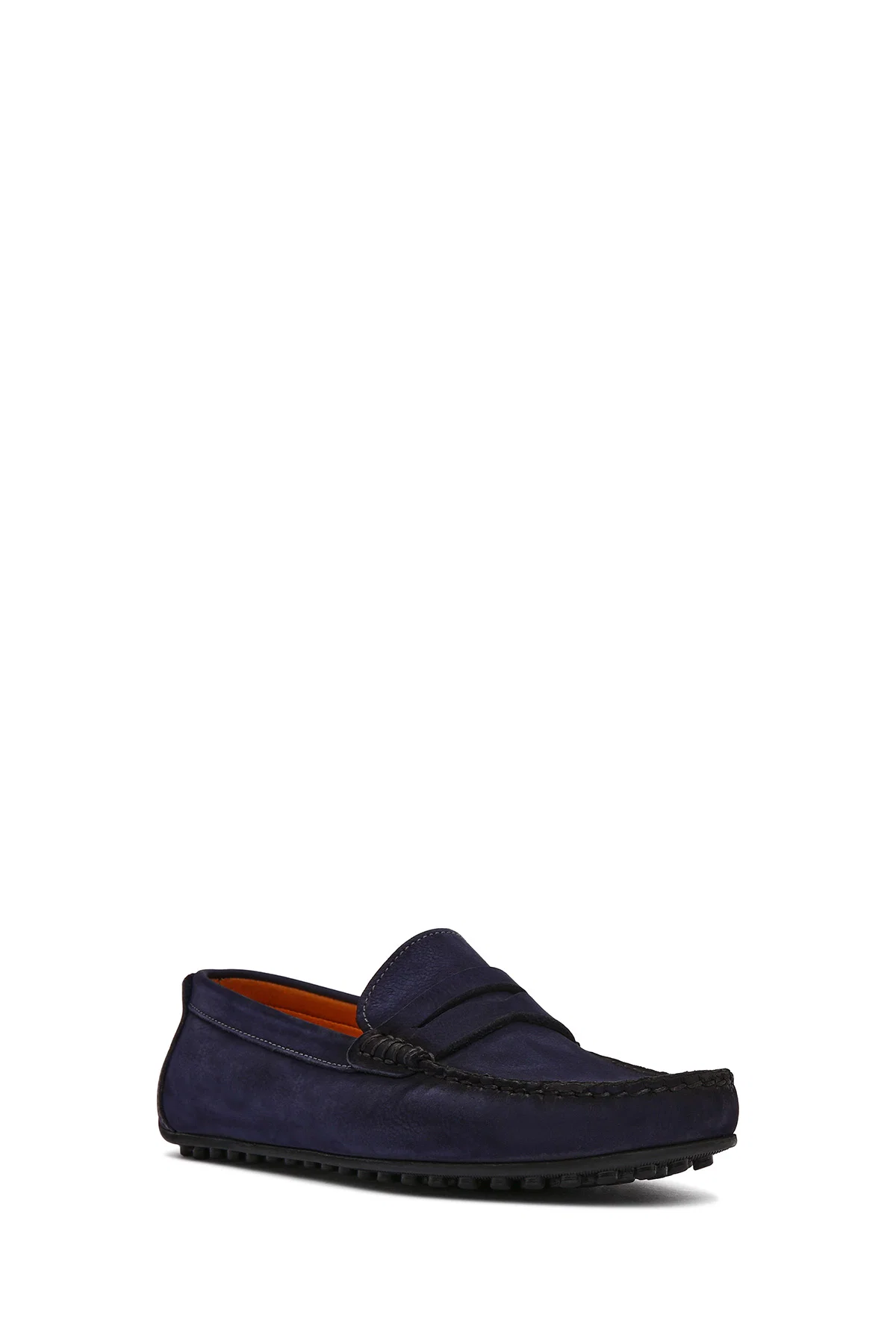Erkek Lacivert Nubuk Deri Casual Loafer - Image 6
