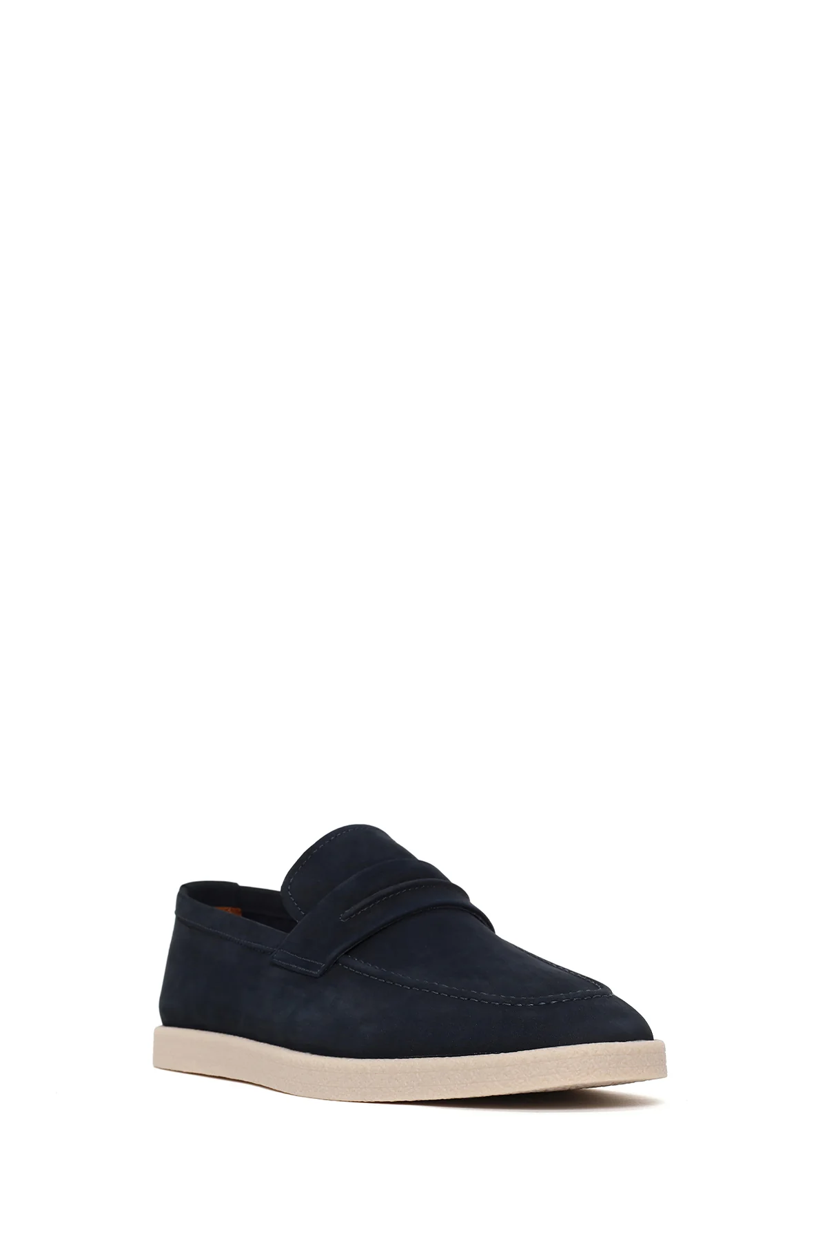 Erkek Lacivert Nubuk Deri Loafer - Image 7