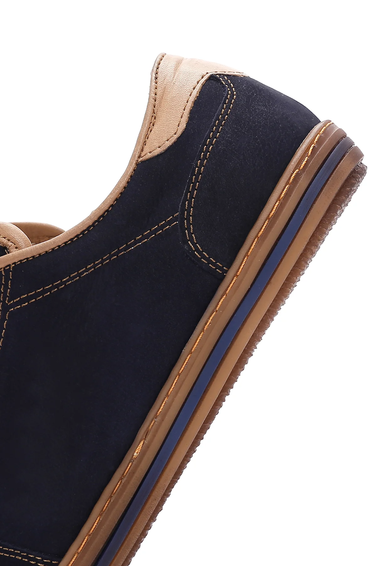 Erkek Lacivert Nubuk Deri Sneaker - Image 7
