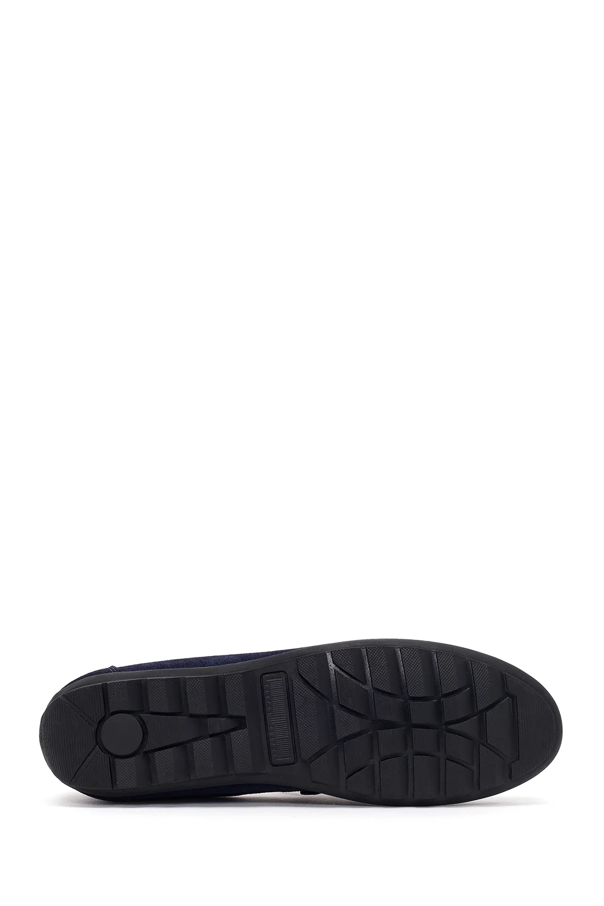 Erkek Lacivert Püsküllü Süet Deri Loafer - Image 5