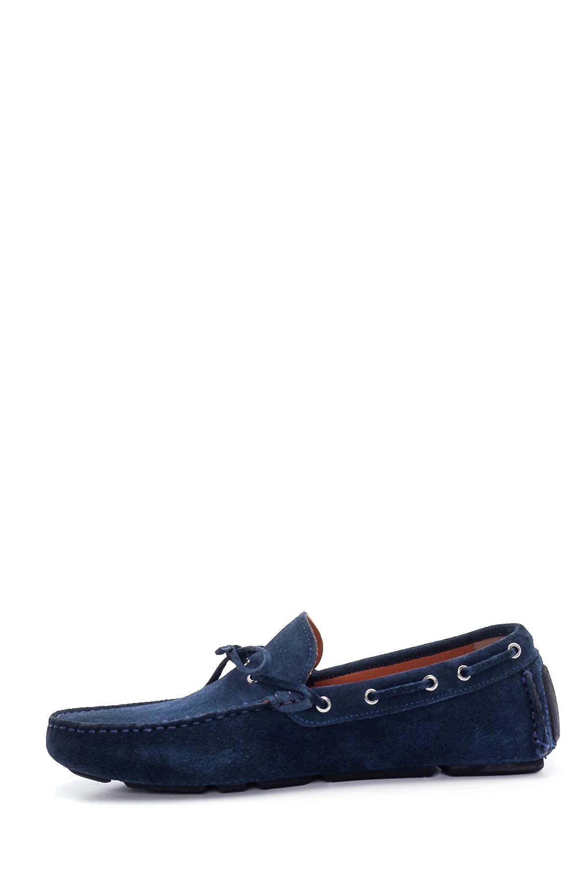 Erkek Lacivert Süet Deri Casual Loafer - Image 2