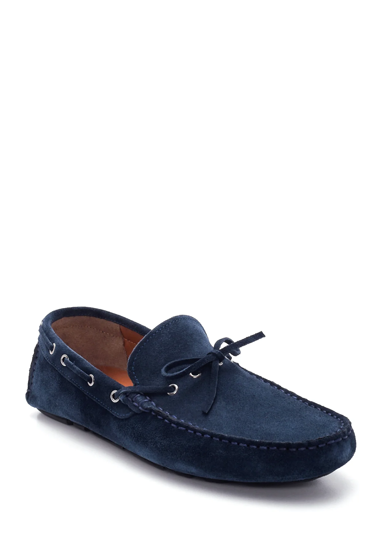 Erkek Lacivert Süet Deri Casual Loafer - Image 3