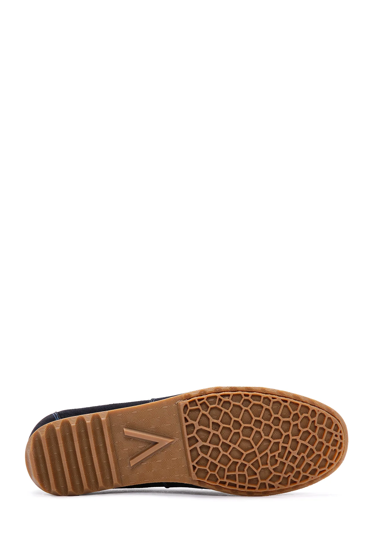 Erkek Lacivert Süet Deri Casual Loafer - Image 4