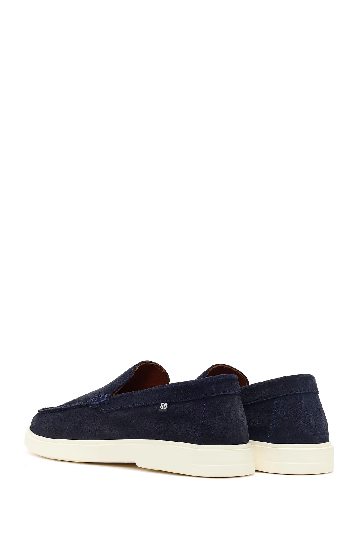 Erkek Lacivert Süet Deri Casual Loafer - Image 6
