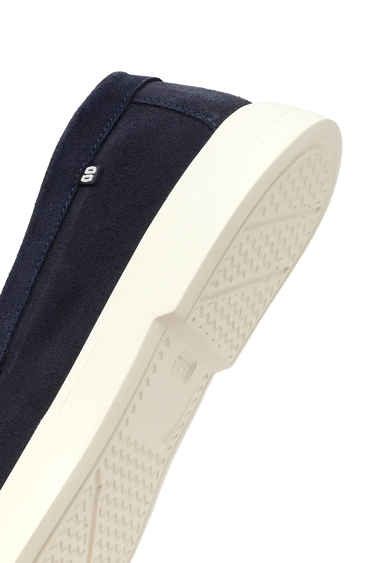 Erkek Lacivert Süet Deri Casual Loafer - Image 8