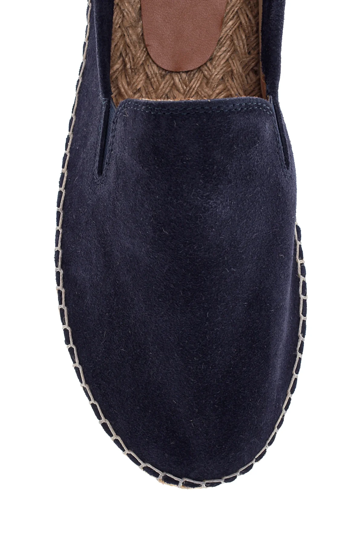 Erkek Lacivert Süet Deri Espadril - Image 6