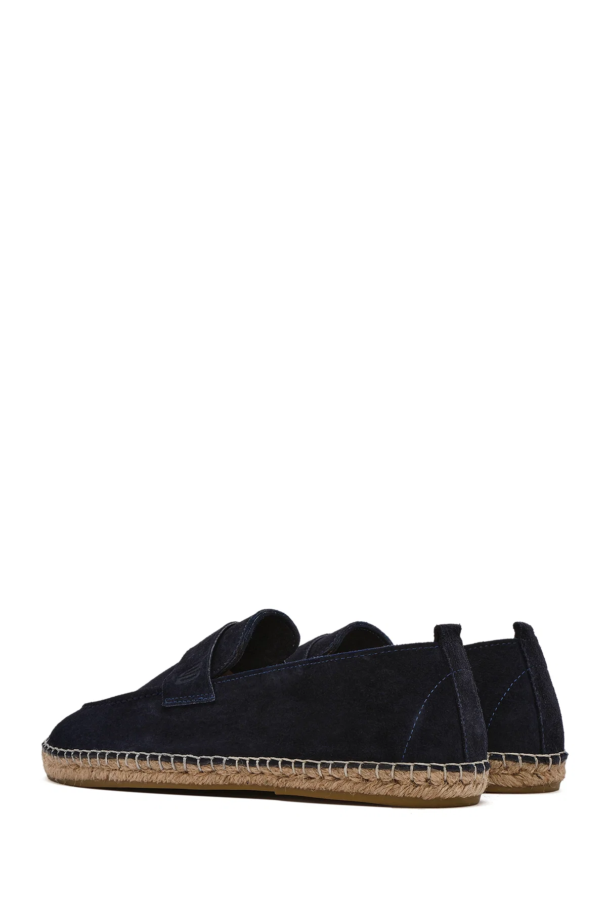 Erkek Lacivert Süet Deri Espadril - Image 5