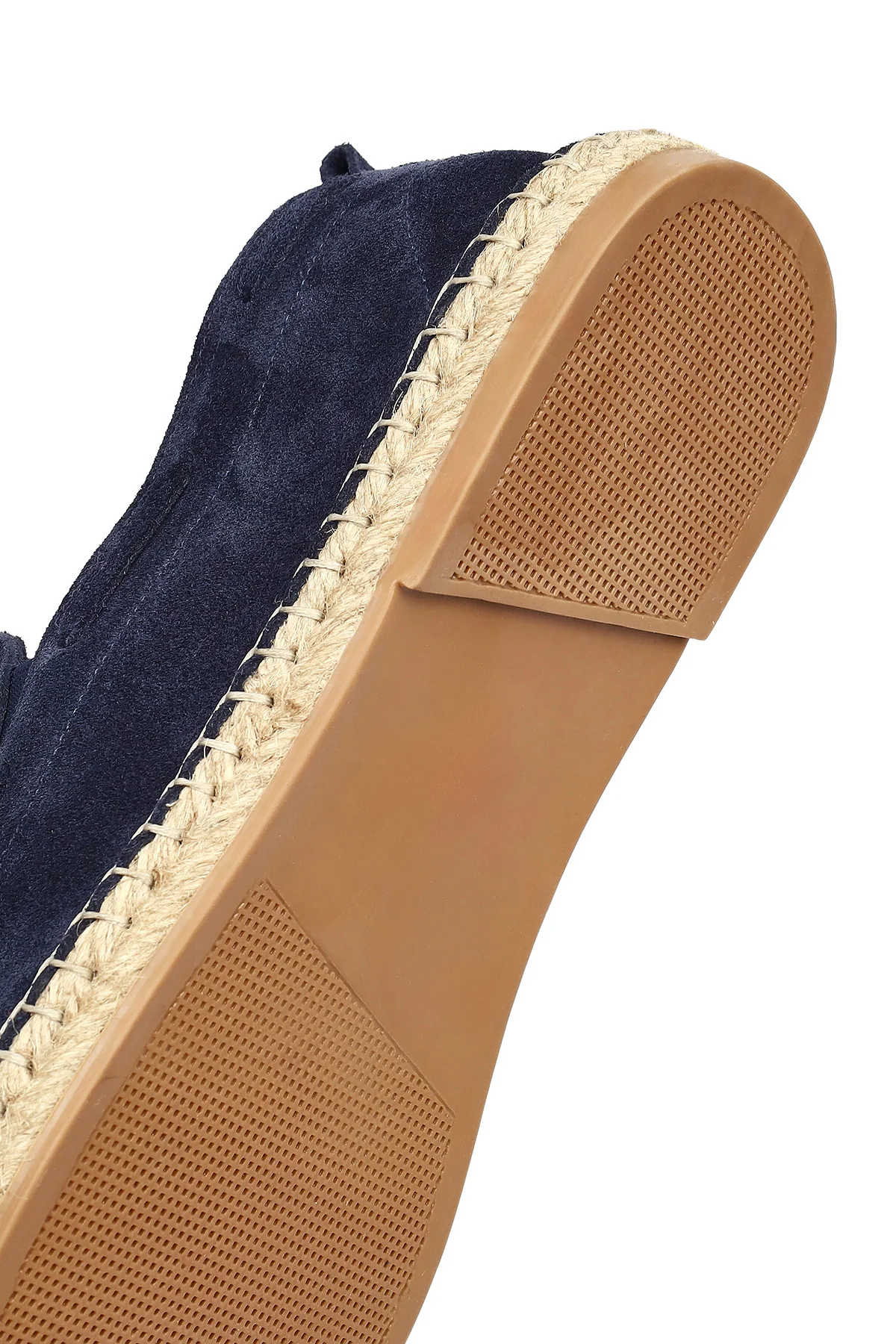 Erkek Lacivert Süet Deri Espadril - Image 8