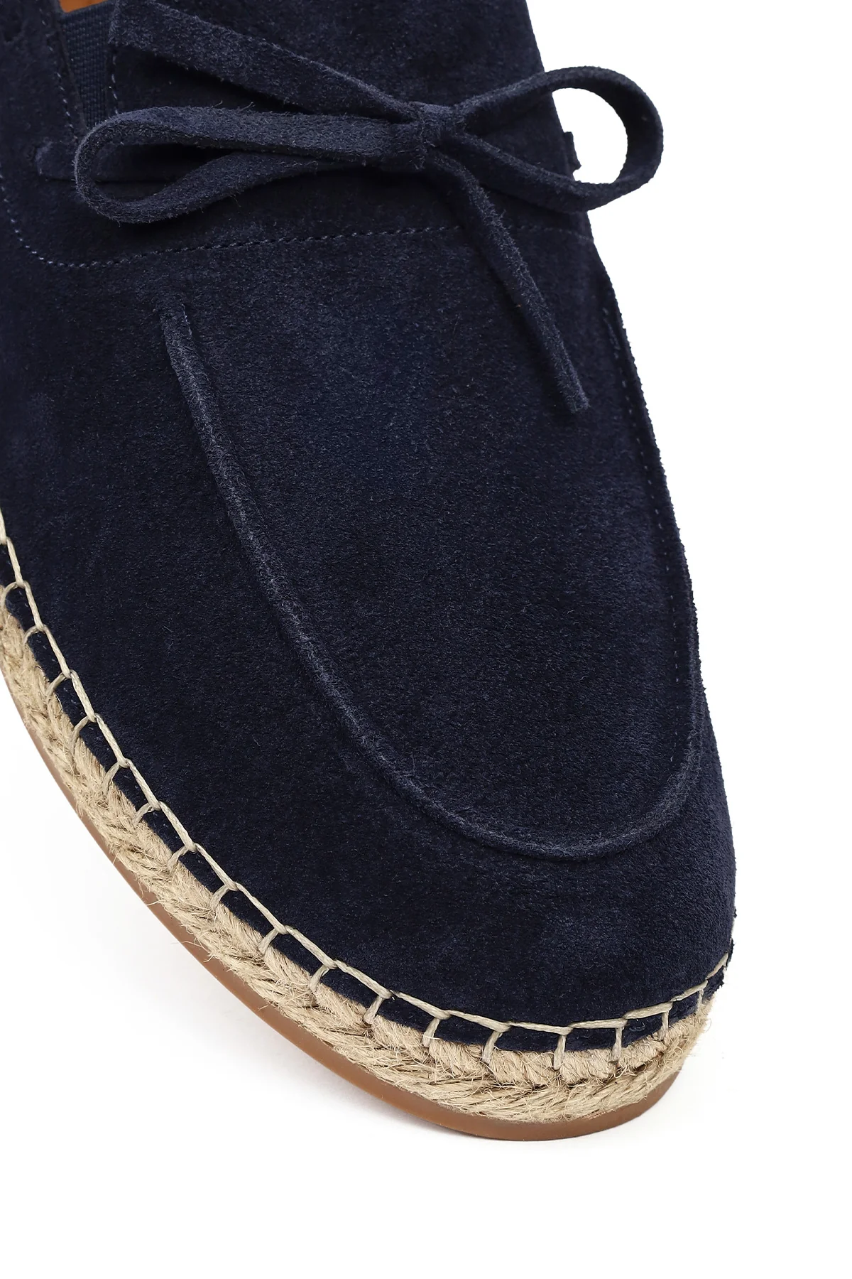 Erkek Lacivert Süet Deri Espadril - Image 9