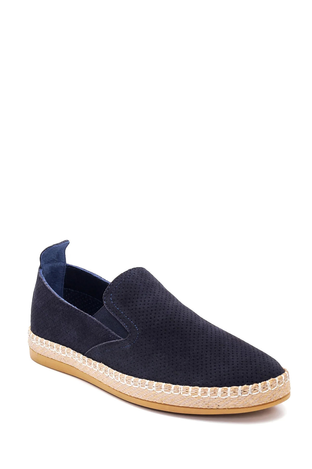 Erkek Lacivert Süet Deri Loafer - Image 3
