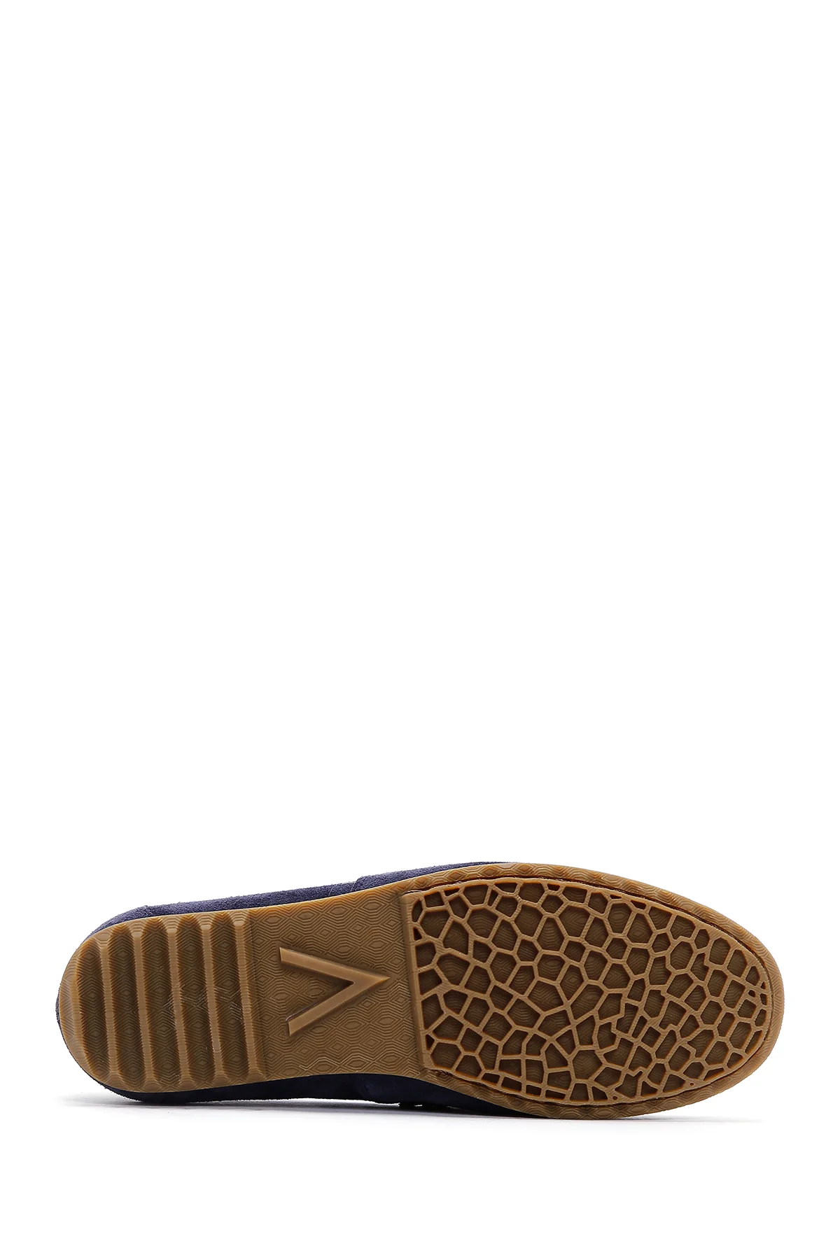 Erkek Lacivert Süet Deri Loafer - Image 4