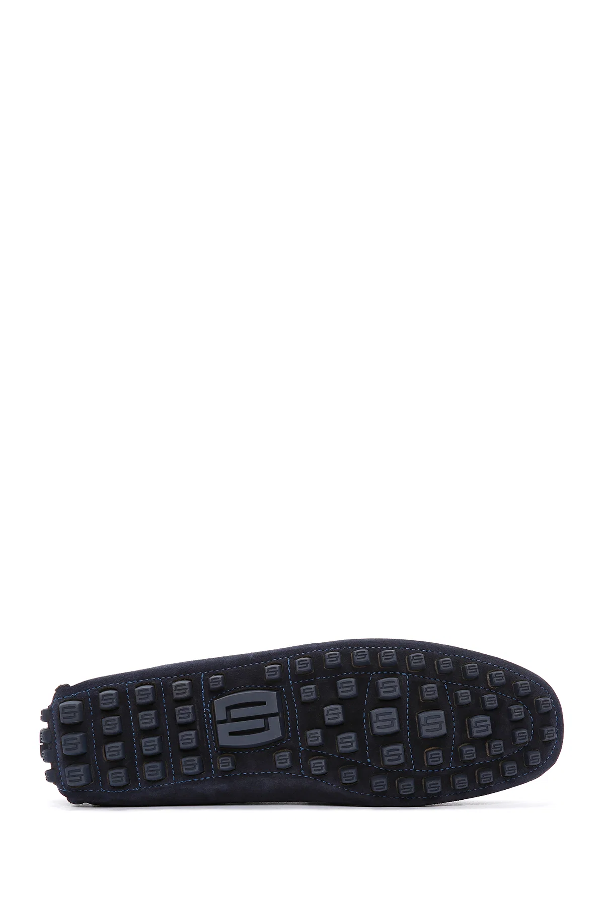 Erkek Lacivert Süet Deri Loafer - Image 4