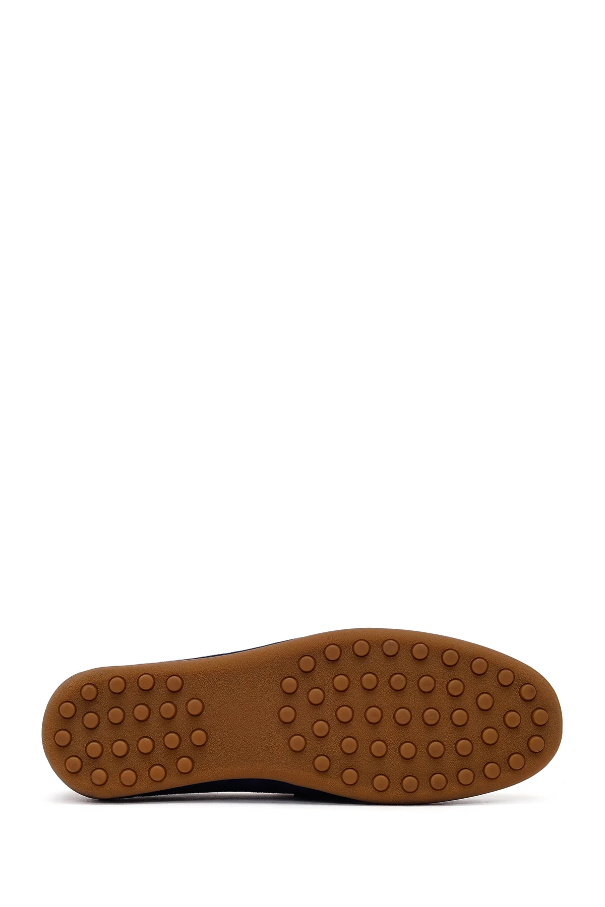 Erkek Lacivert Süet Deri Loafer - Image 5