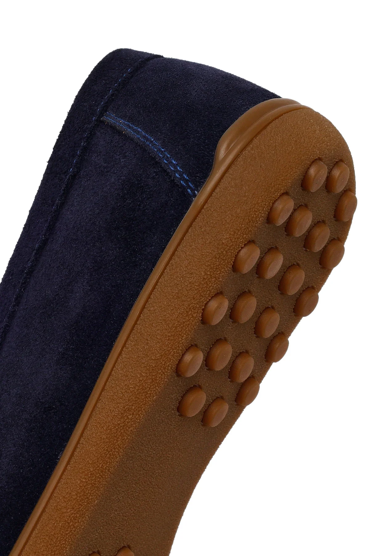 Erkek Lacivert Süet Deri Loafer - Image 8