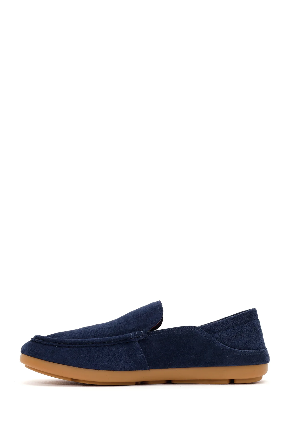 Erkek Lacivert Süet Deri Loafer - Image 3