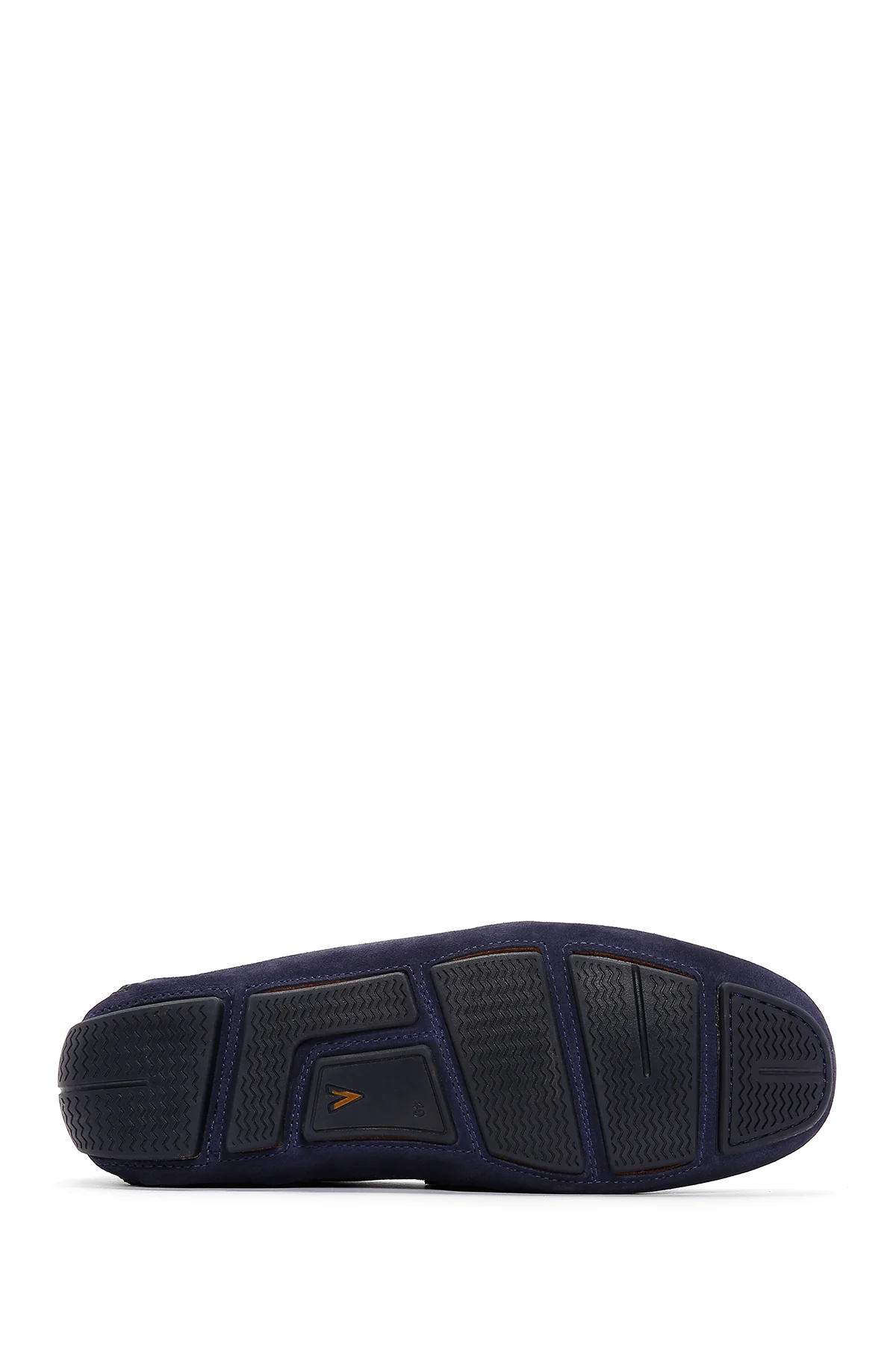Erkek Lacivert Süet Deri Spor Loafer - Image 4