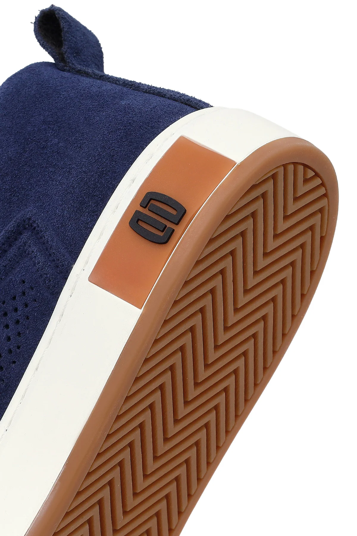 Erkek Mavi Bağcıklı Süet Deri Sneaker - Image 9