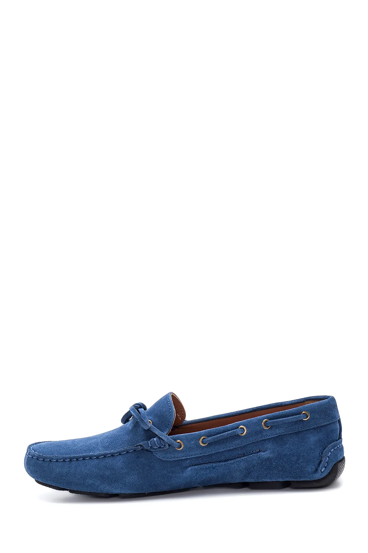 Erkek Mavi Süet Deri Casual Loafer - Image 2