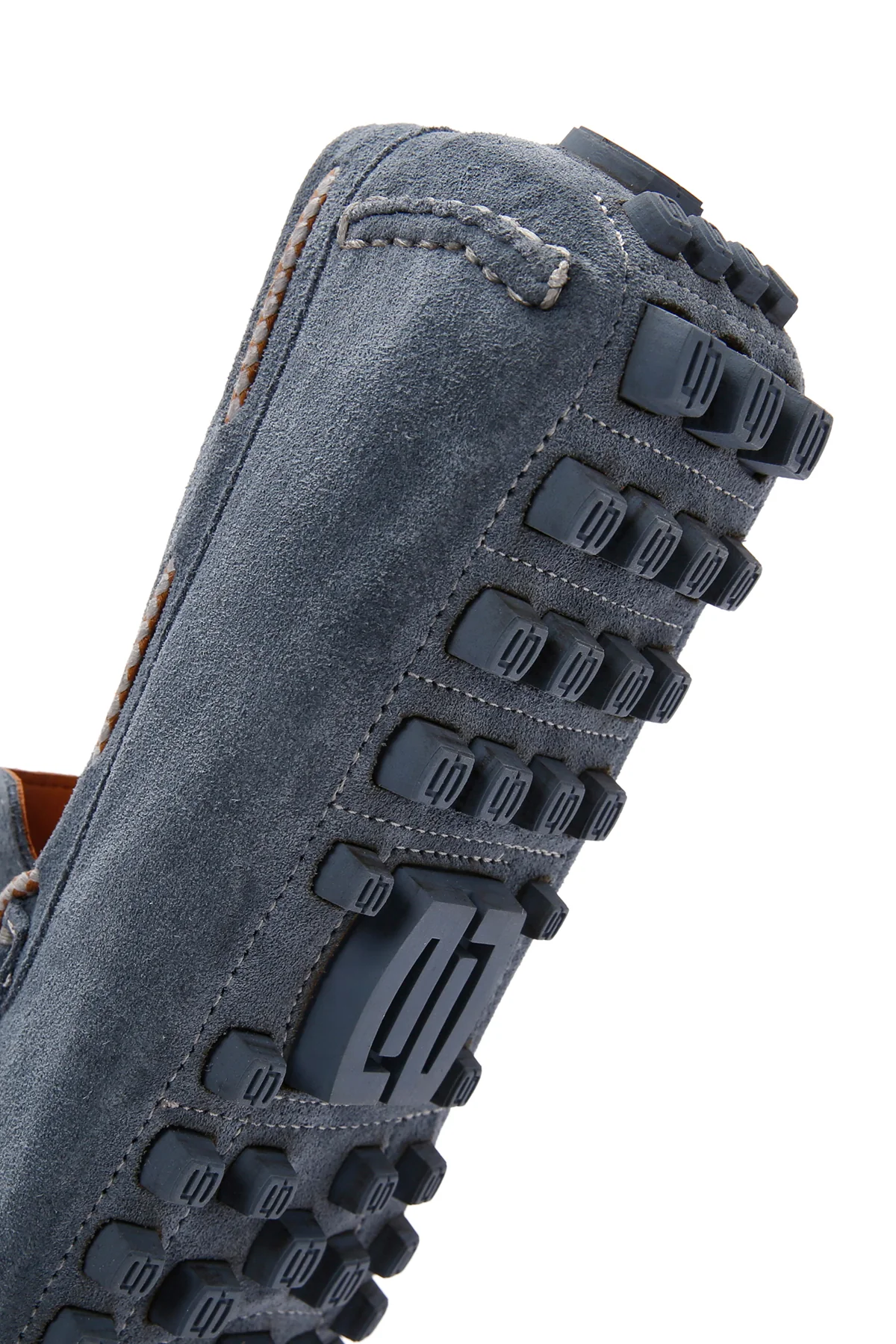Erkek Mavi Süet Deri Casual Loafer - Image 11