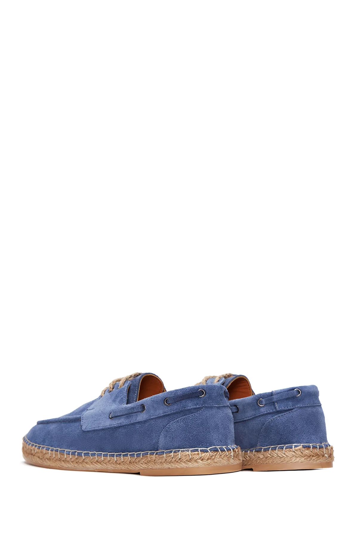 Erkek Mavi Süet Deri Espadril - Image 5