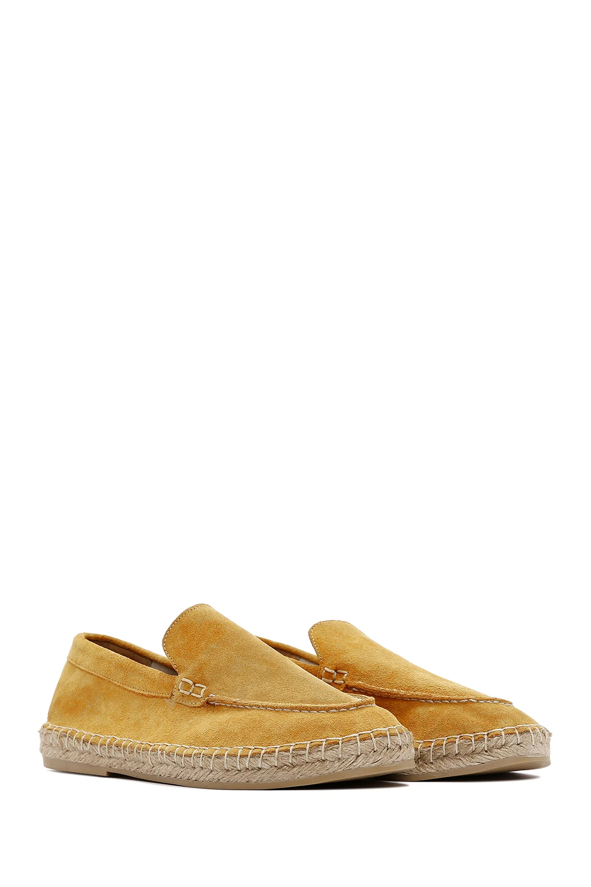 Erkek Sarı Deri Espadril - Image 3