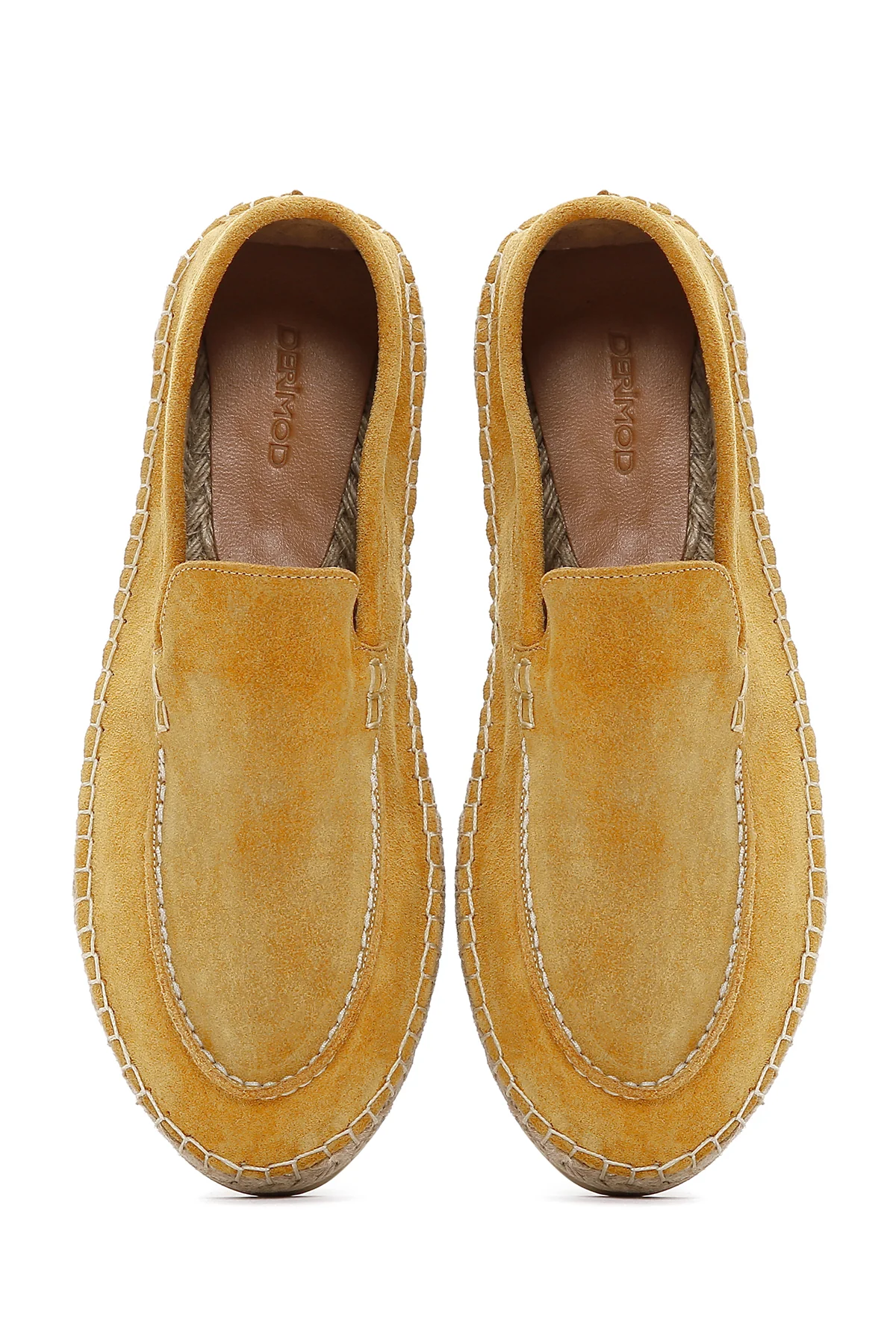 Erkek Sarı Deri Espadril - Image 6