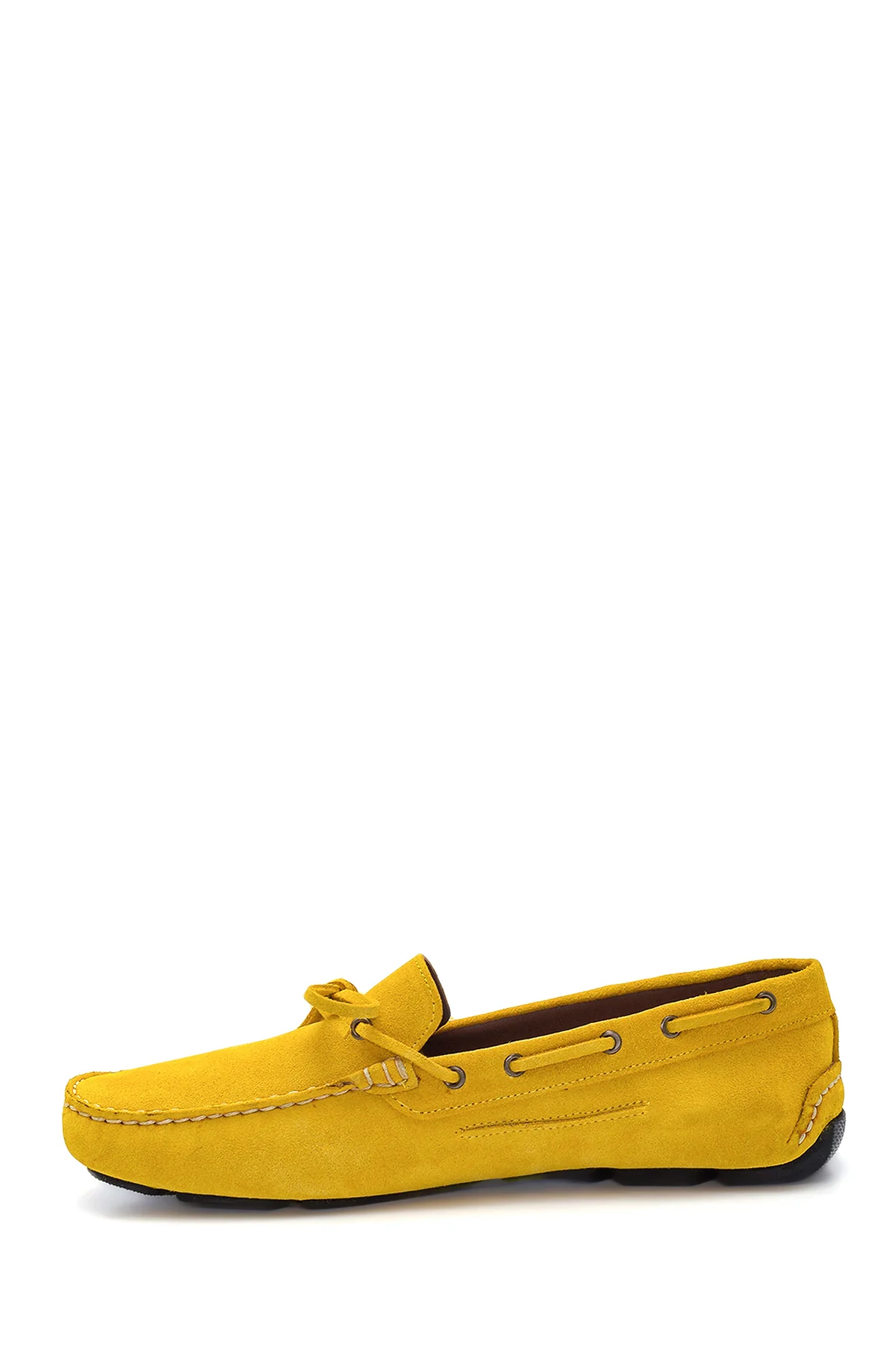 Erkek Sarı Süet Deri Casual Loafer - Image 2