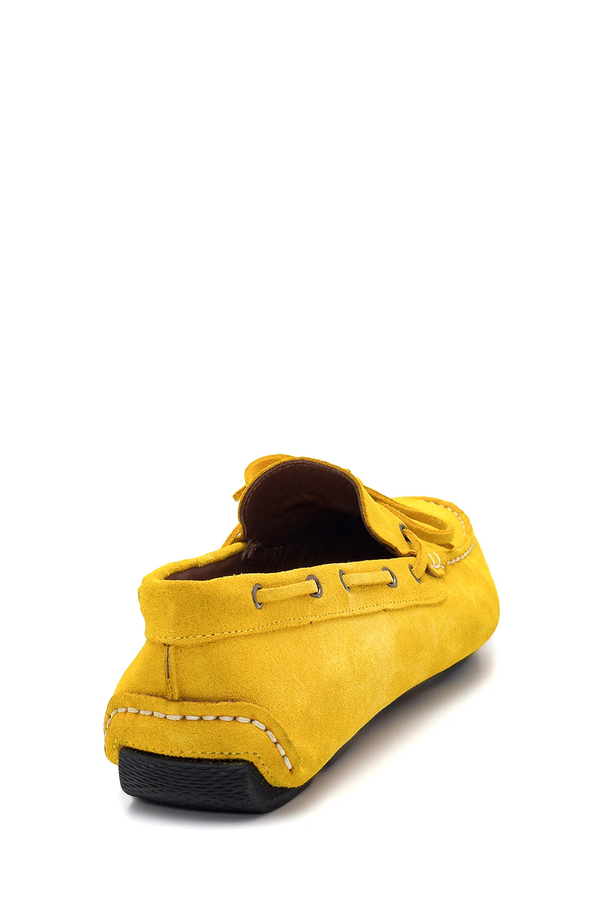 Erkek Sarı Süet Deri Casual Loafer - Image 5