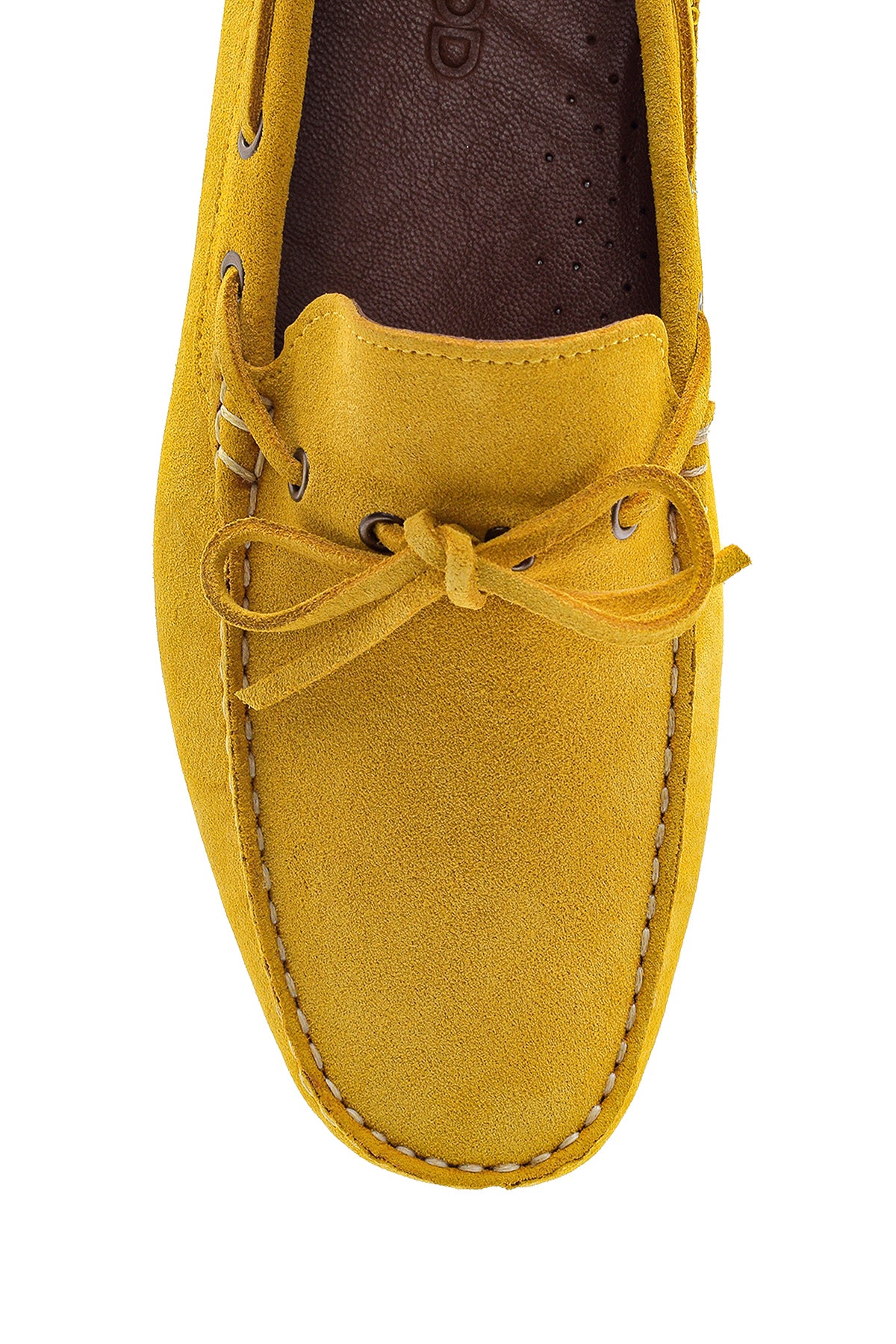 Erkek Sarı Süet Deri Casual Loafer - Image 6