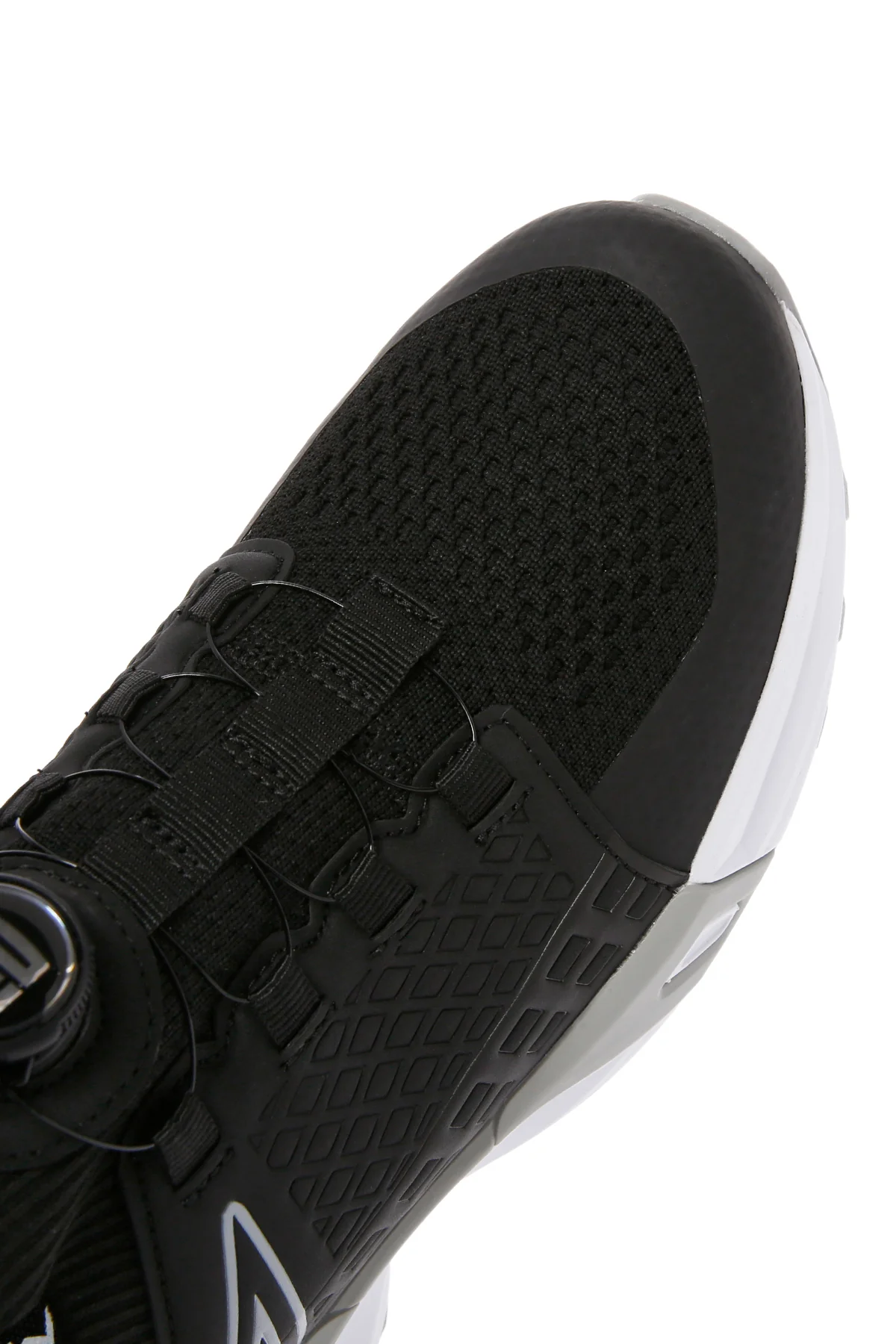 Erkek Siyah Bağcık Mekanizmalı Kalın Tabanlı Deri Sneaker - Image 9