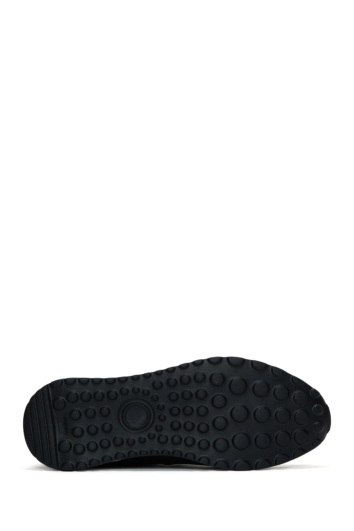 Erkek Siyah Bağcıklı Deri Casual Sneaker - Image 4