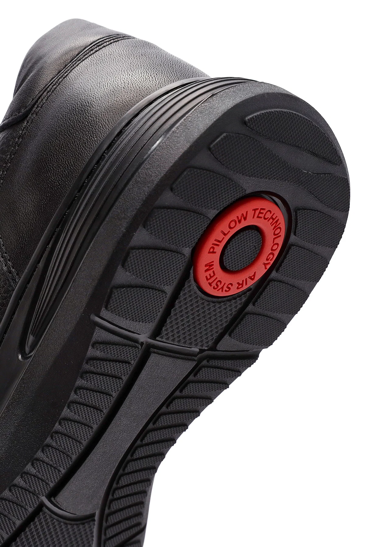 Erkek Siyah Bağcıklı Deri Casual Sneaker - Image 8