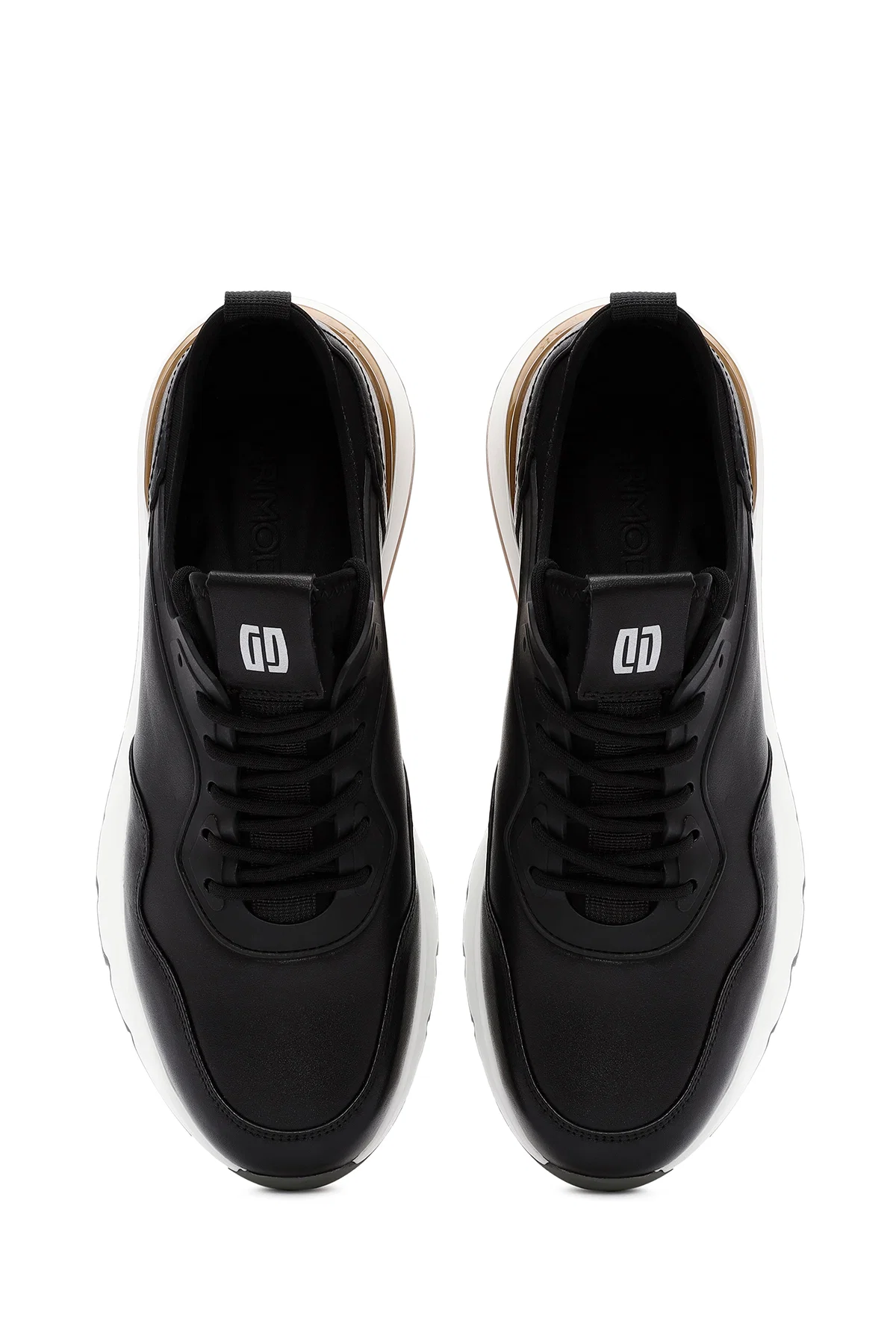 Erkek Siyah Bağcıklı Deri Casual Sneaker - Image 7