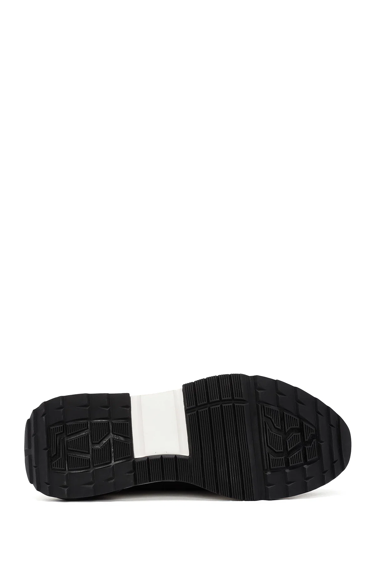 Erkek Siyah Bağcıklı Deri Casual Sneaker - Image 4