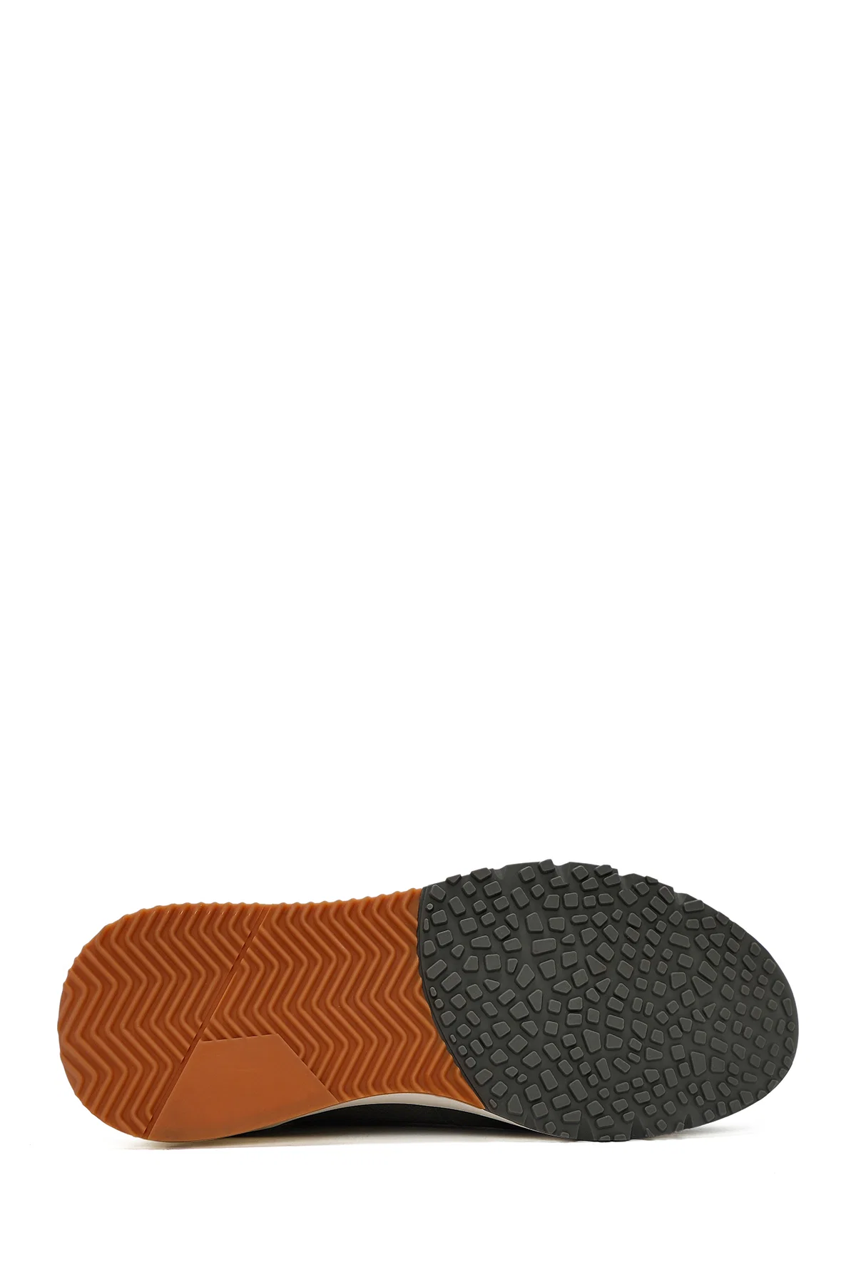 Erkek Siyah Bağcıklı Deri Casual Sneaker - Image 4