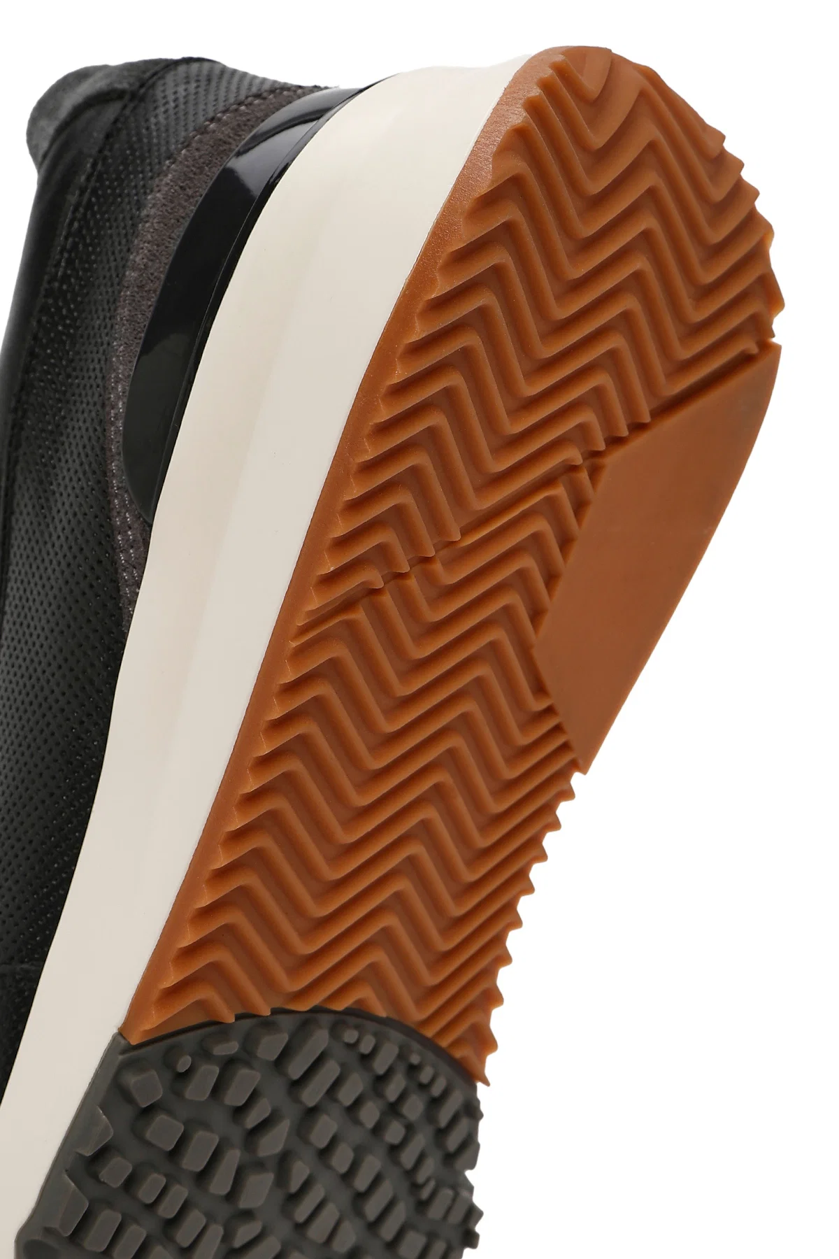 Erkek Siyah Bağcıklı Deri Casual Sneaker - Image 8