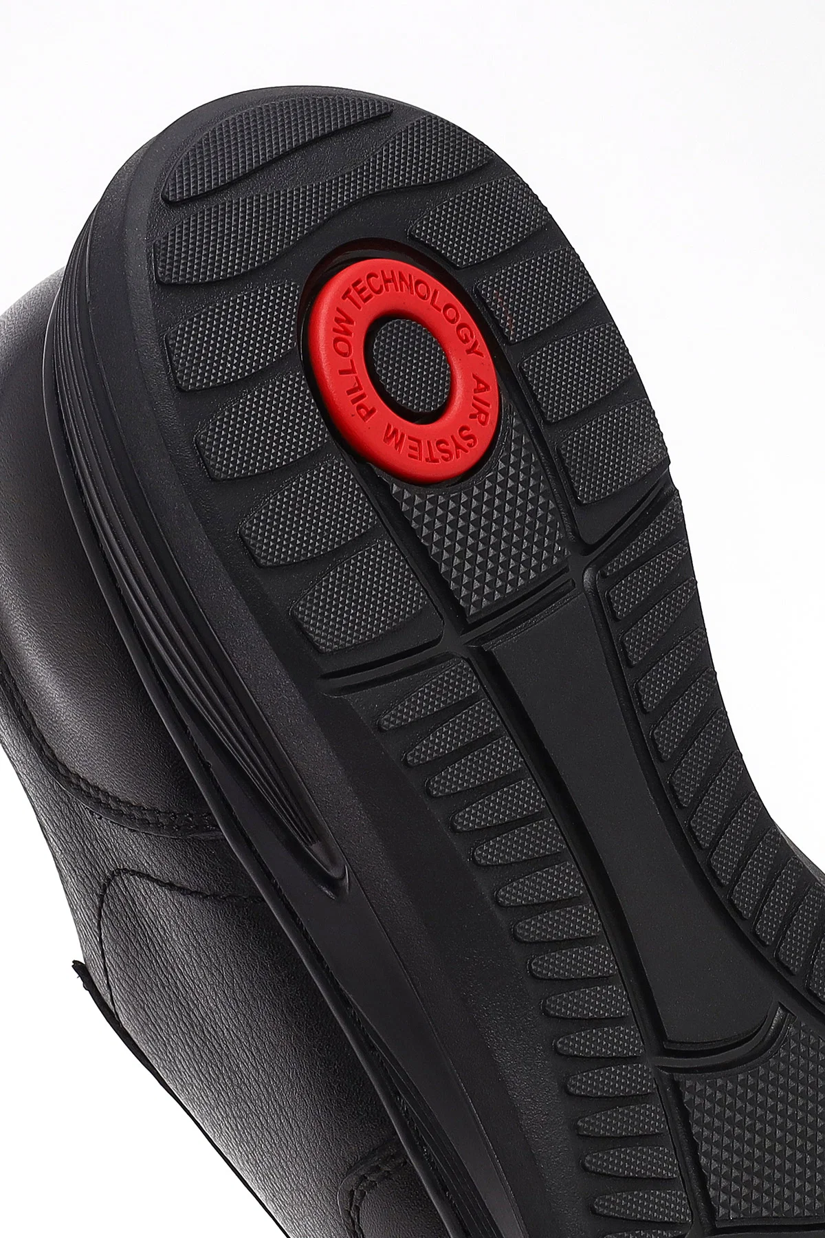 Erkek Siyah Bağcıklı Deri Casual Sneaker - Image 8