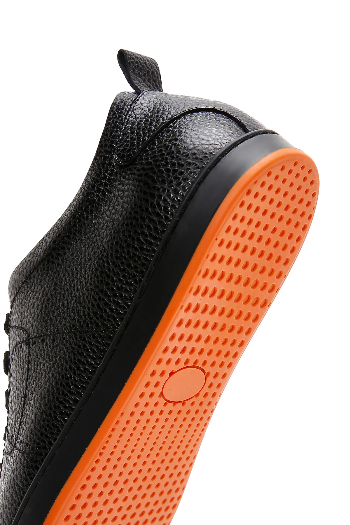 Erkek Siyah Bağcıklı Deri Sneaker - Image 8