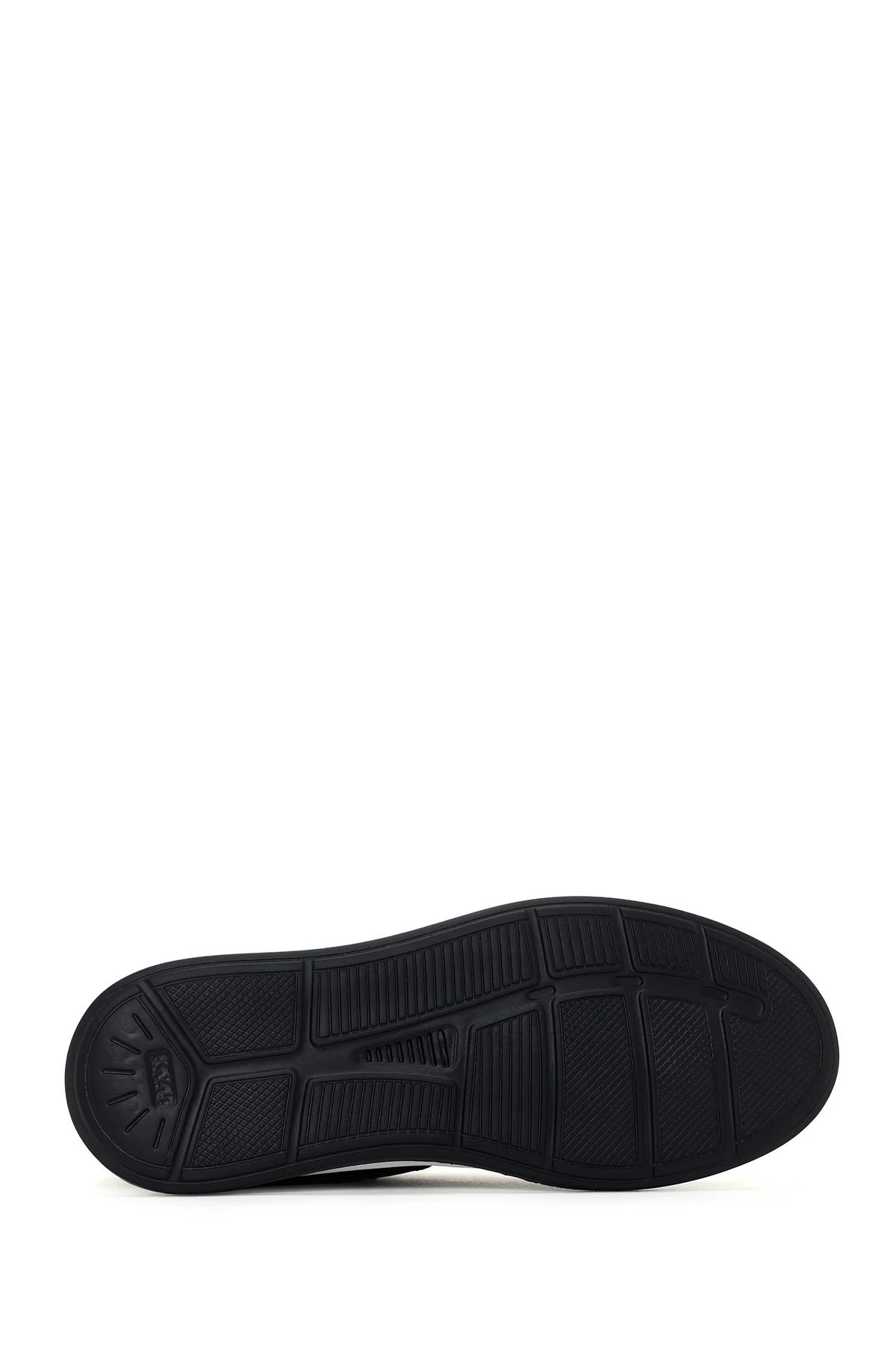 Erkek Siyah Bağcıklı Deri Sneaker - Image 4