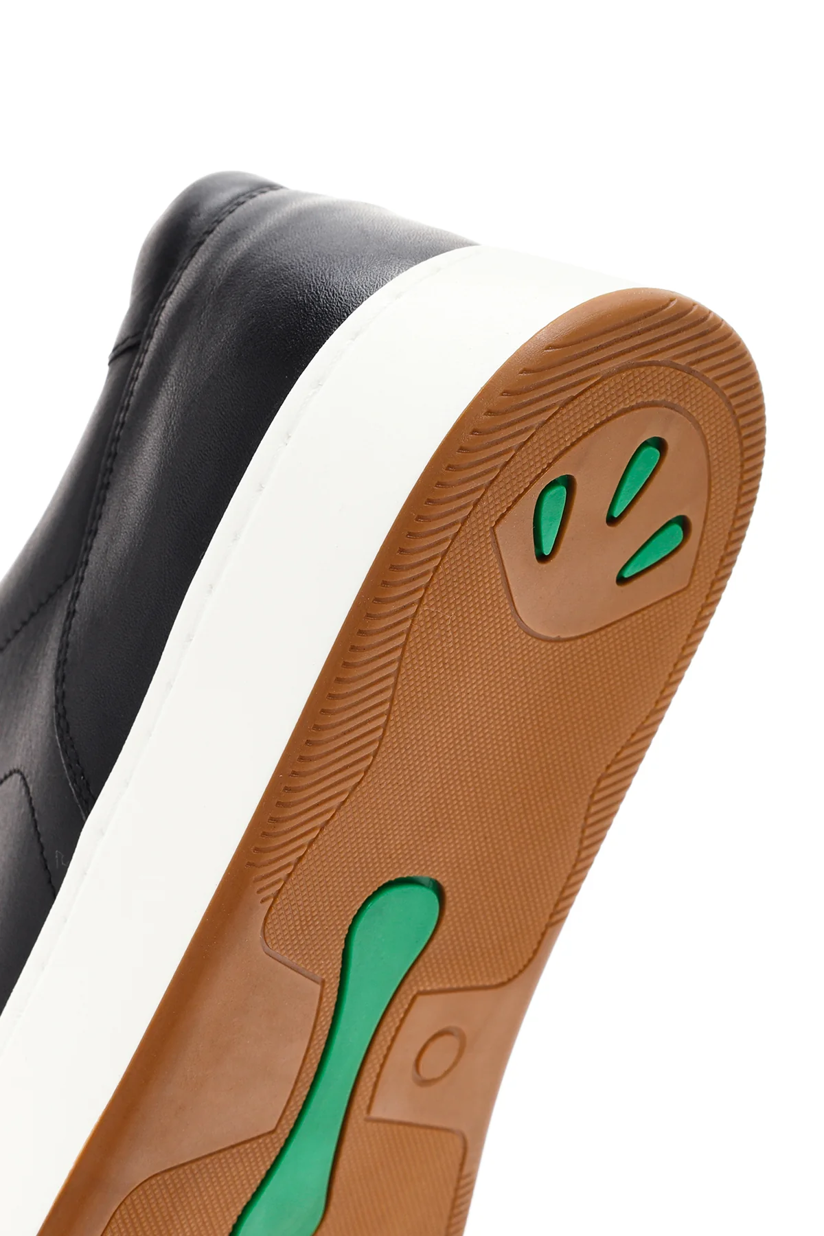 Erkek Siyah Bağcıklı Deri Sneaker - Image 9