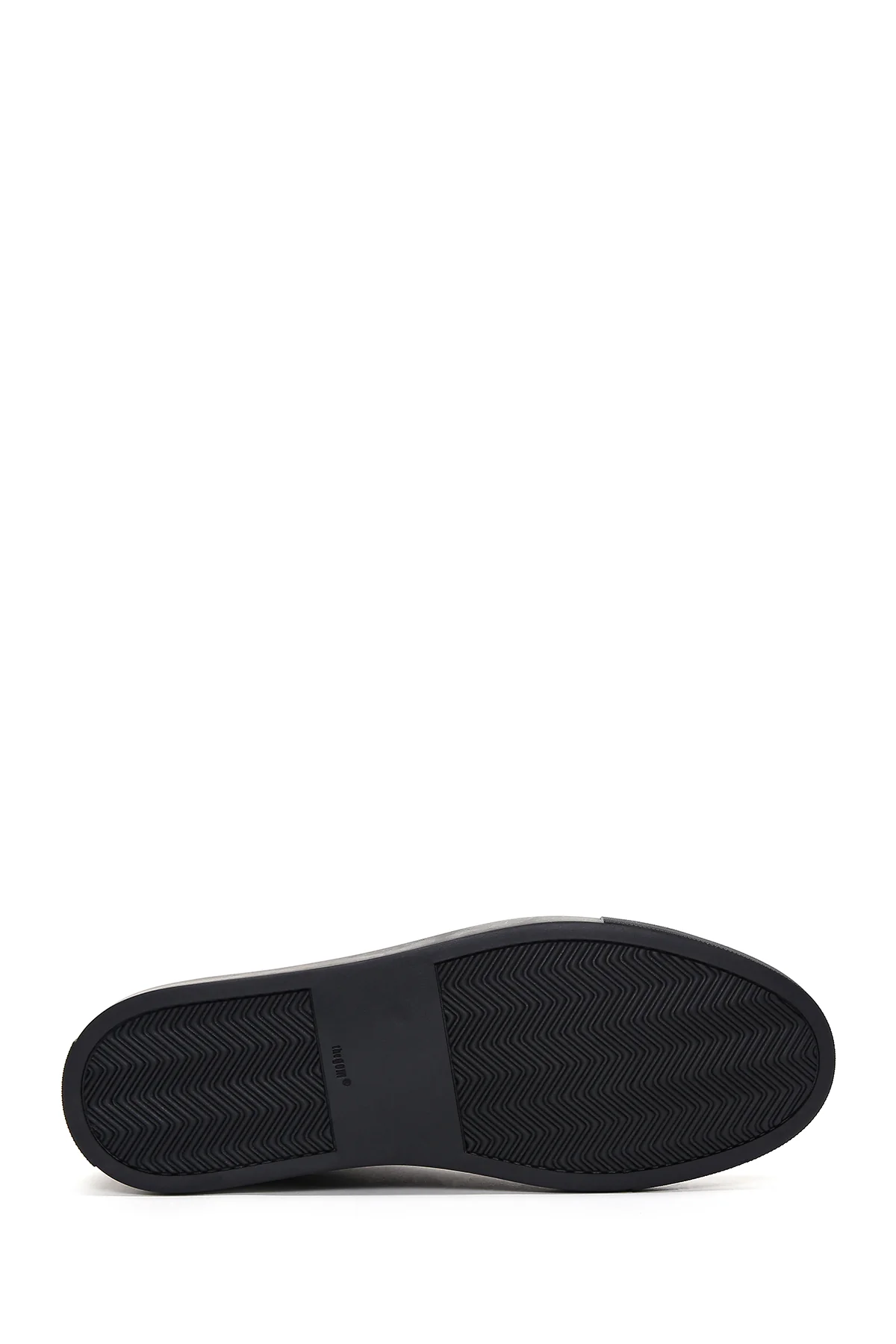 Erkek Siyah Bağcıklı Deri Sneaker - Image 4