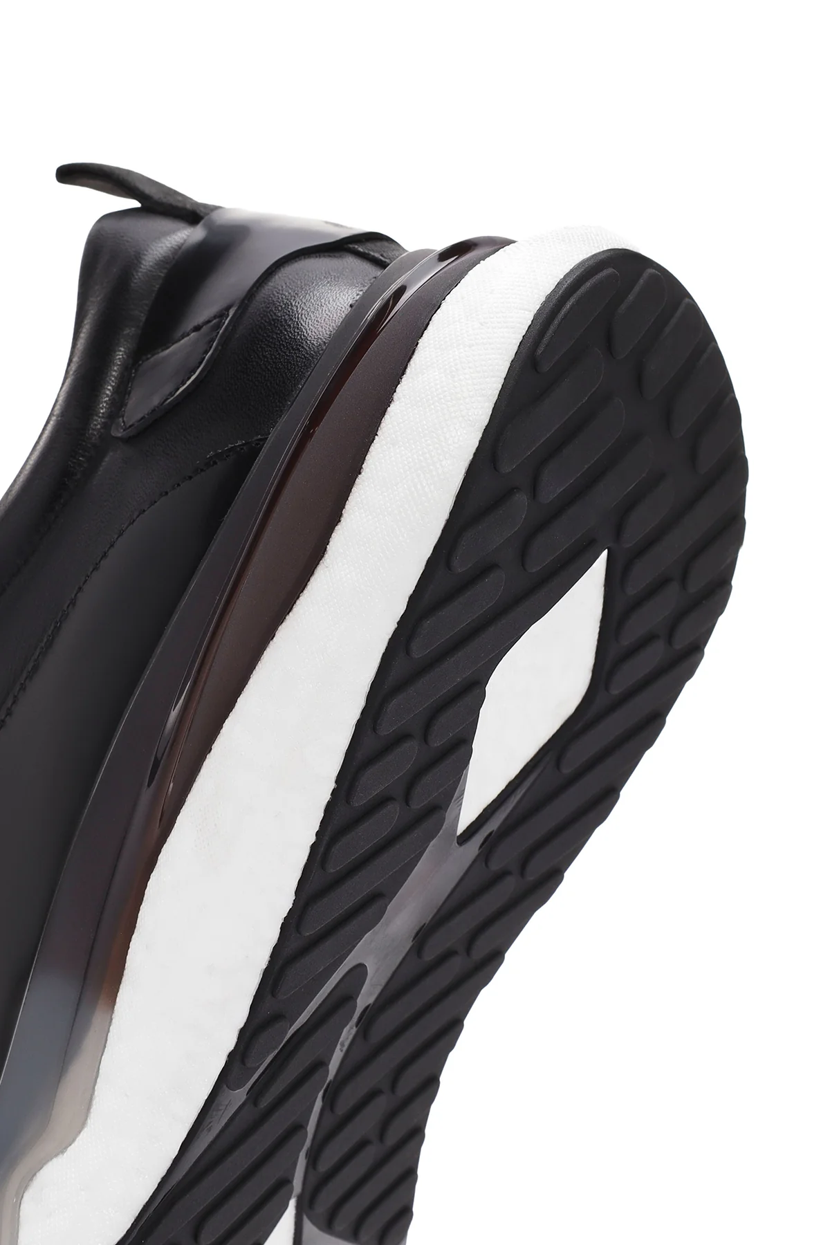Erkek Siyah Bağcıklı Deri Sneaker - Image 9