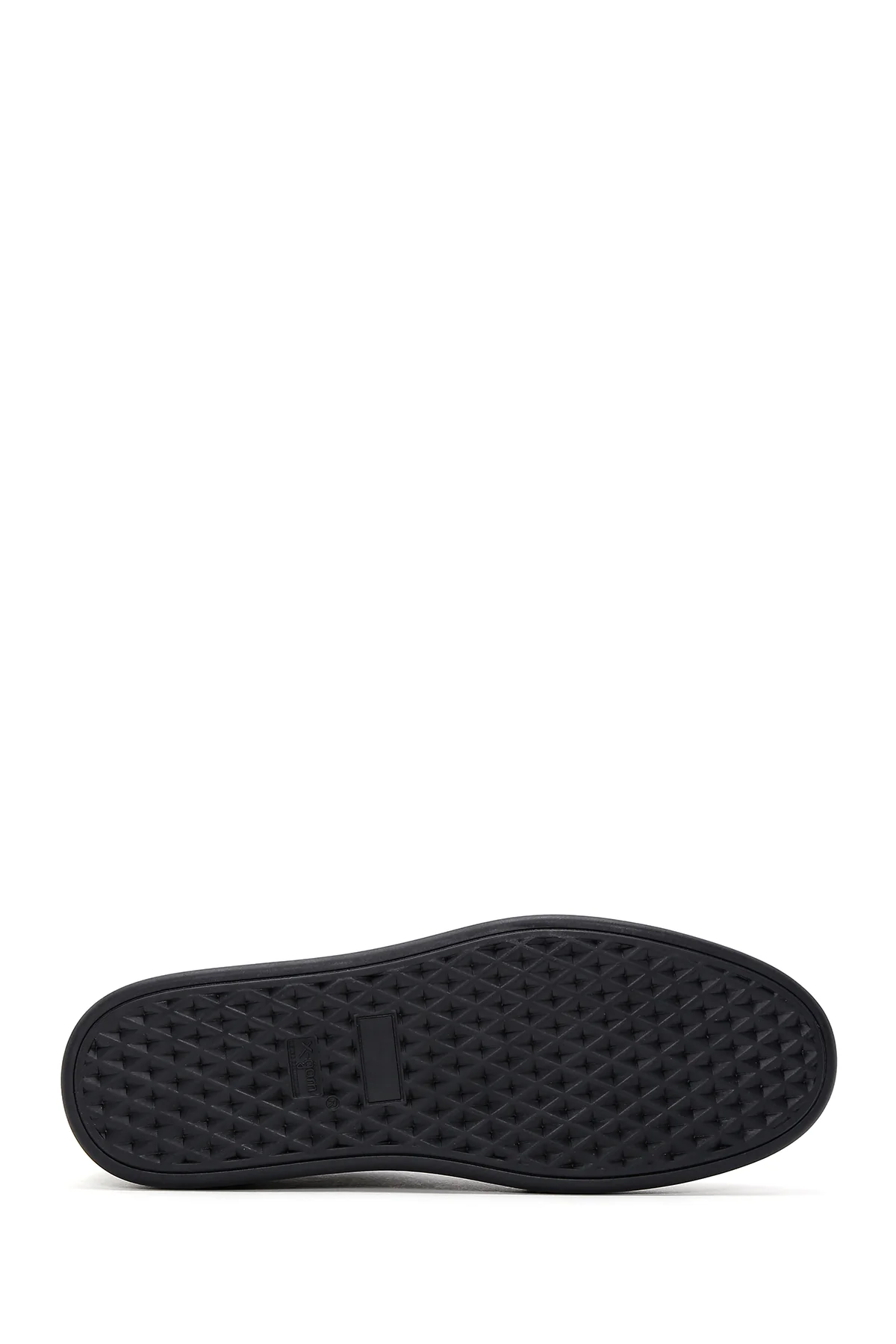 Erkek Siyah Bağcıklı Deri Sneaker - Image 4