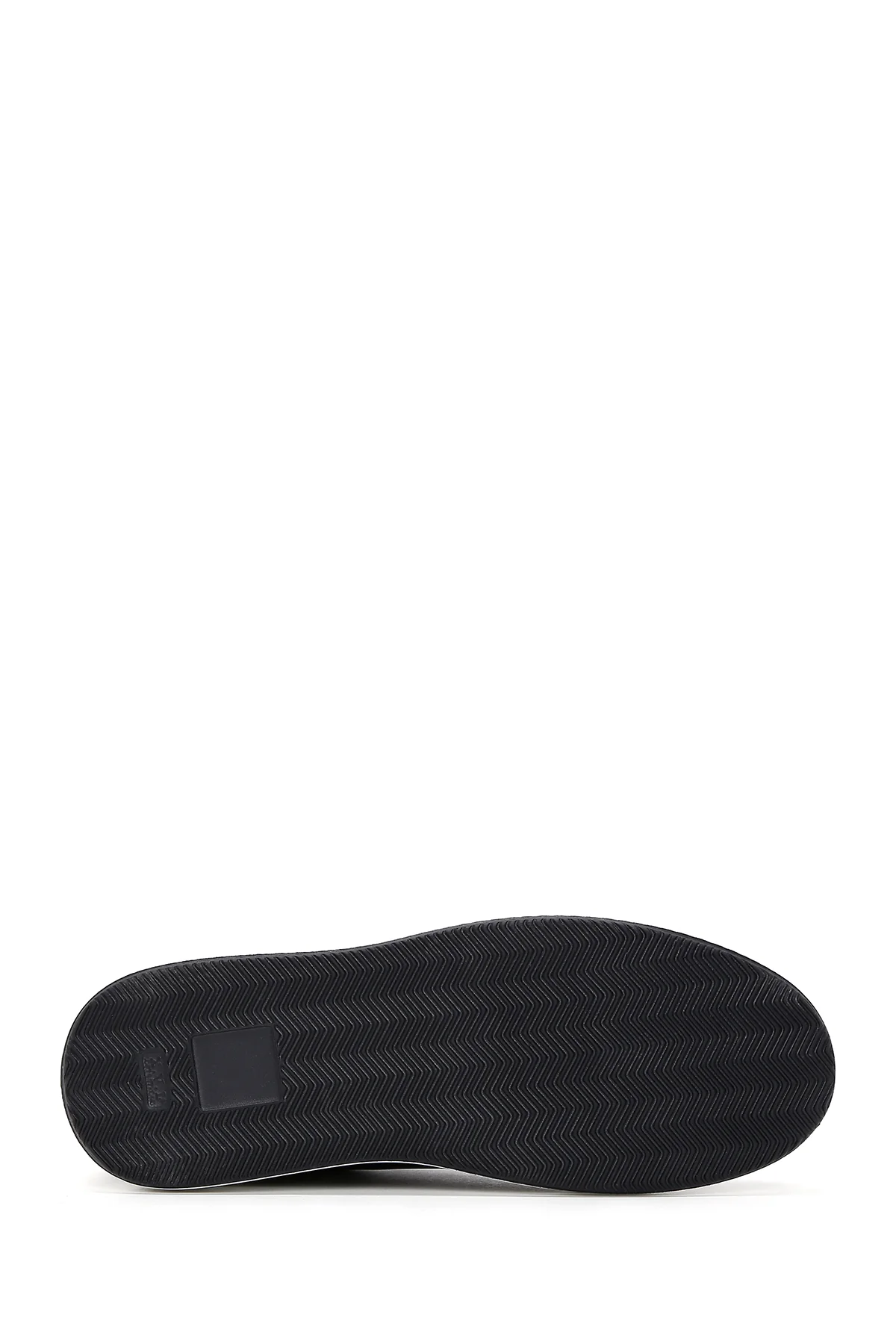 Erkek Siyah Bağcıklı Deri Sneaker - Image 4