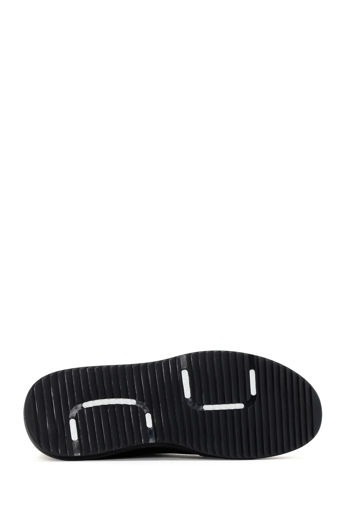 Erkek Siyah Bağcıklı Deri Sneaker - Image 4