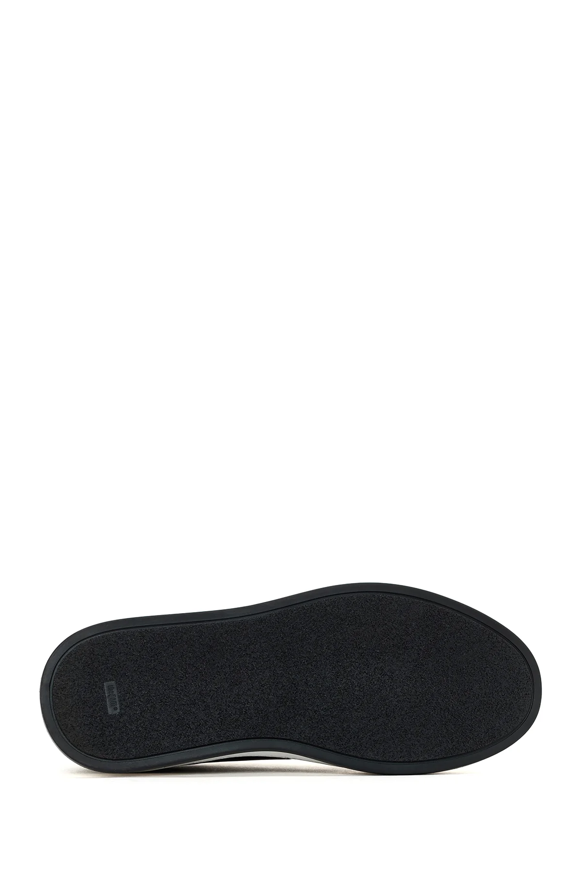 Erkek Siyah Bağcıklı Deri Sneaker - Image 4